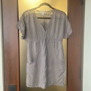 American Rag grey-brown mini dress size S deep pockets